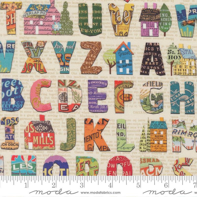Paper Hamlet Letters Paper - Quilt Fabric