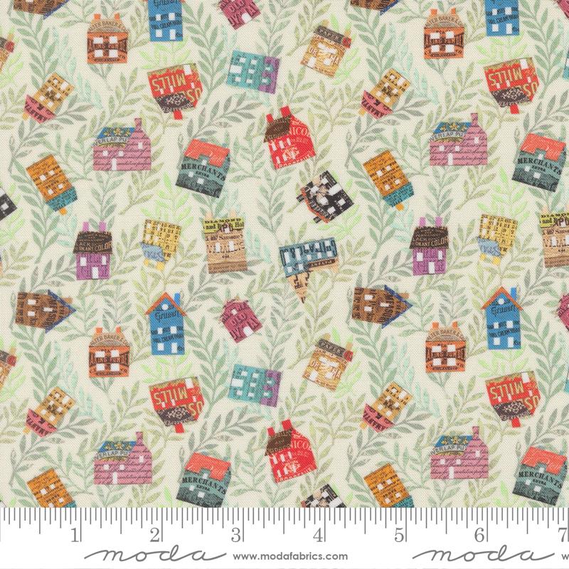 Paper Hamlet Homes Paper - Quilt Fabric