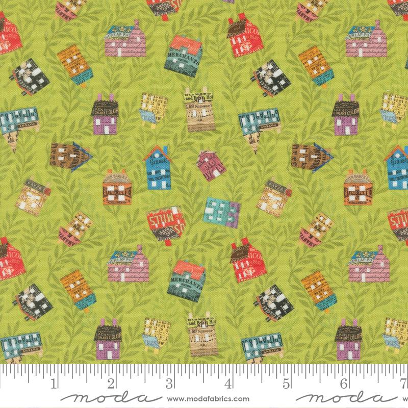 Paper Hamlet Homes Sprout - Quilt Fabric
