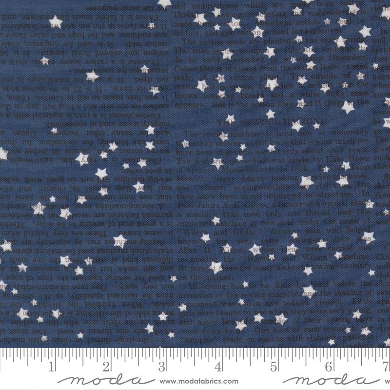 Paper Hamlet Stars Midnight - Quilt Fabric