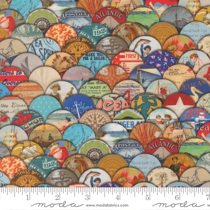 Saltwater Caps Nautical - Quilt Fabric