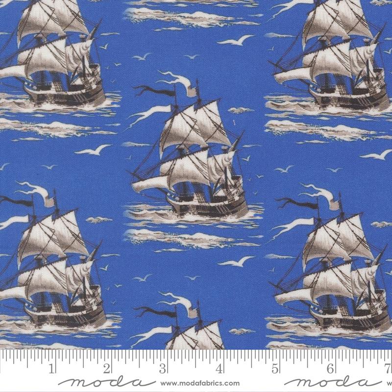 Saltwater Ship Ocean - Quilt Fabric