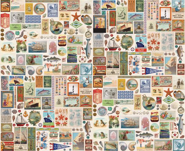 Saltwater Patchwork Nautical - Quilt Fabric