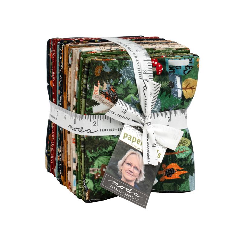 Paper Trails - Fat Quarter Bundle, zoomed in. Select this picture to zoom back out.