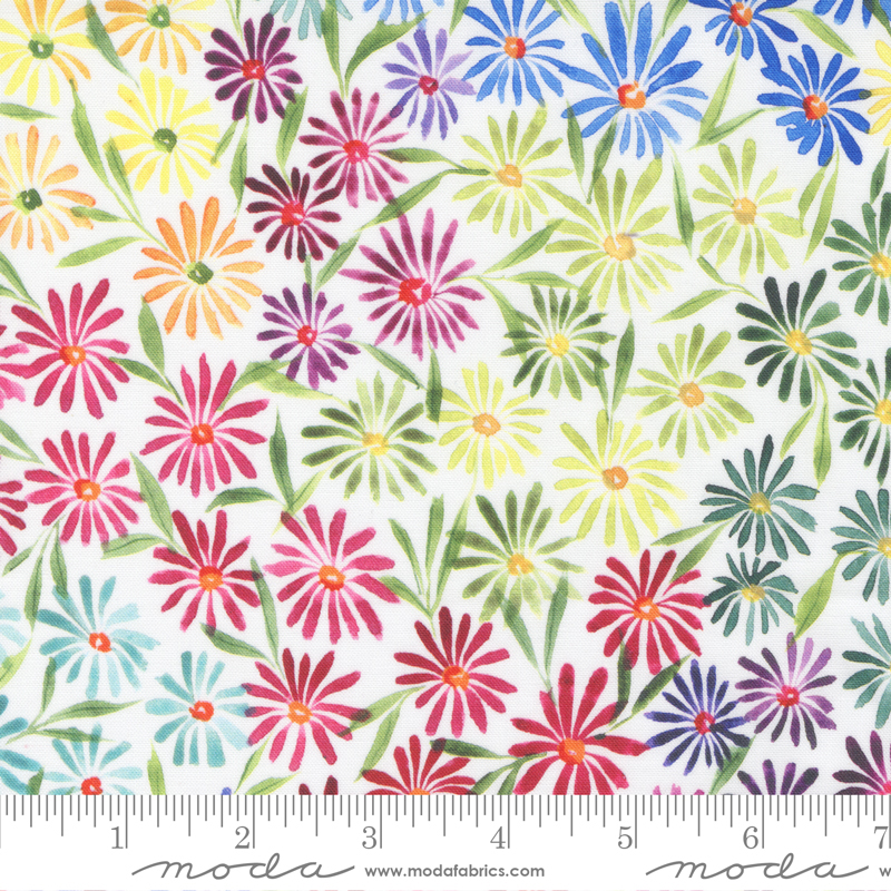 Eufloria Rainbow - Kaleidobloom Florals - Quilt Fabric