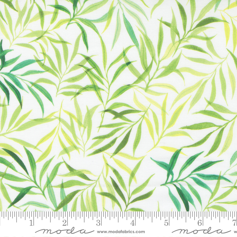 Eufloria Peridot - To And Fro Landscape - Quilt Fabric