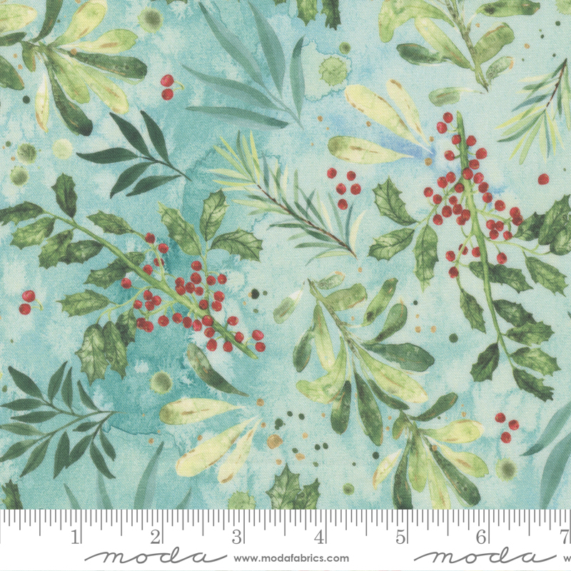 Comfort And Joy Frost - Holly and Friends - Quilt Fabric