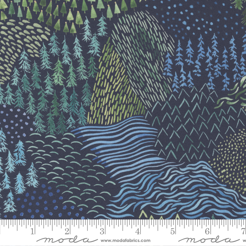 Comfort And Joy Midnight - Ore The Fields - Quilt Fabric