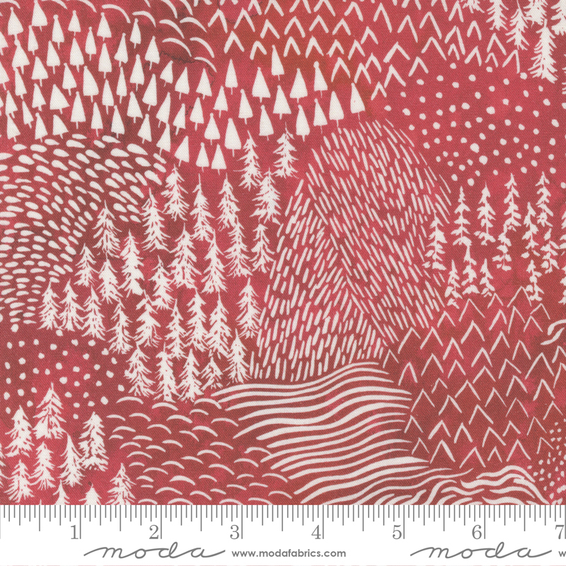 Comfort And Joy Red - Ore The Fields - Quilt Fabric