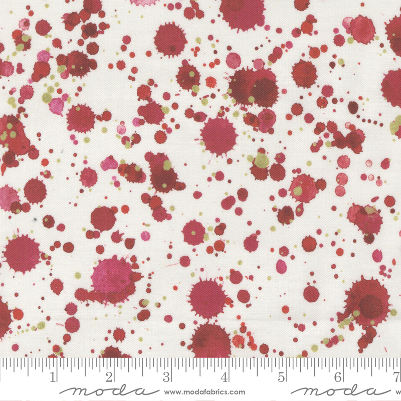 Comfort And Joy Cloud Red - Dots - Fabric