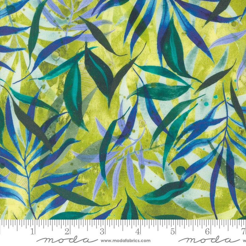 Coming Up Roses Leaf - Quilt Fabric