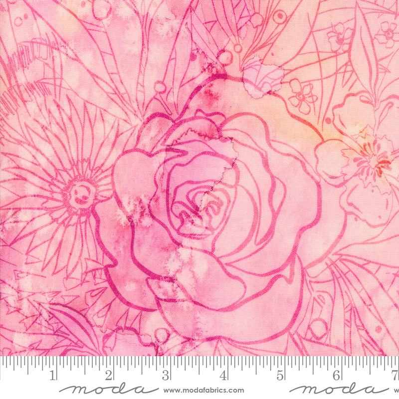 Coming Up Roses Peony - Quilt Fabric