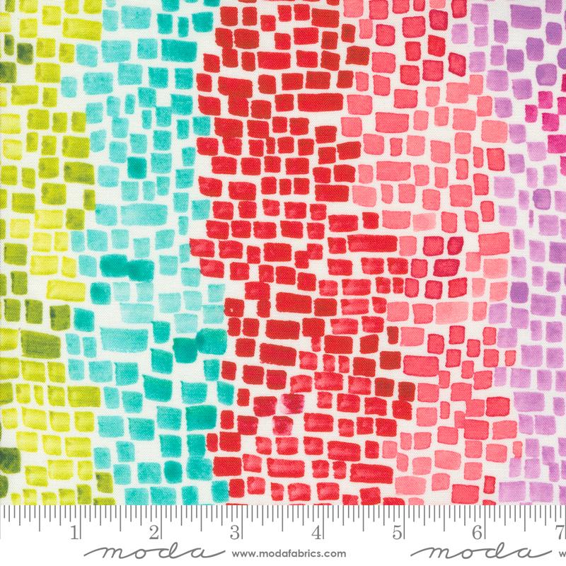 Coming Up Roses Rainbow - Quilt Fabric