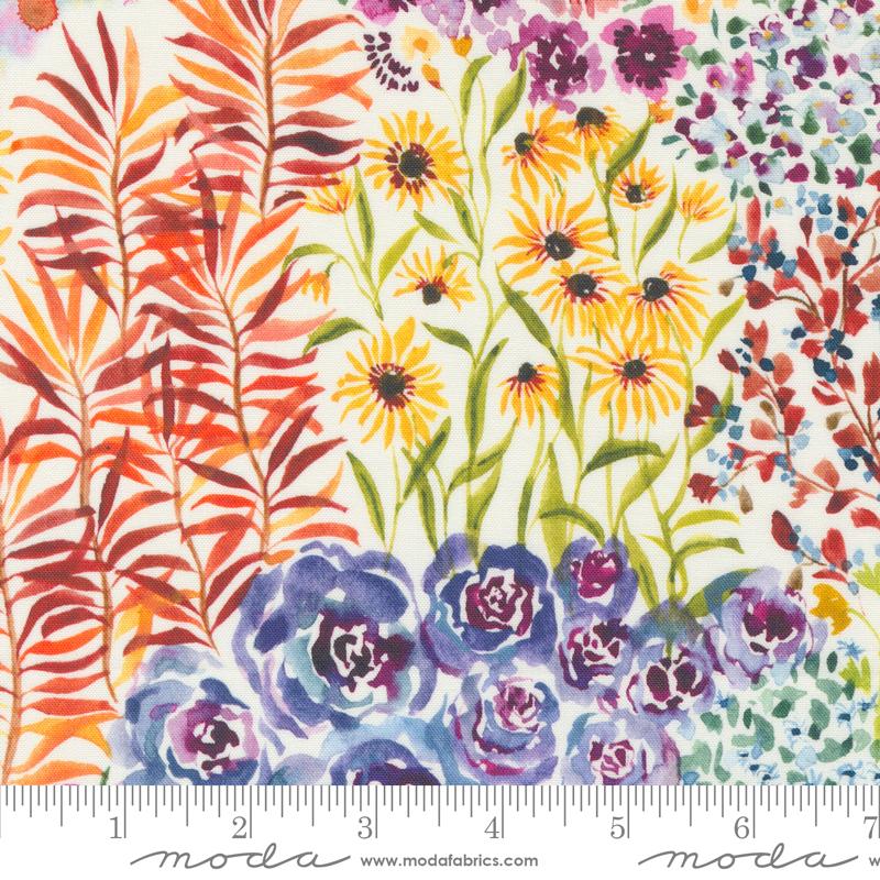 Floribunda Flower Child - Cloud - Quilt Fabric