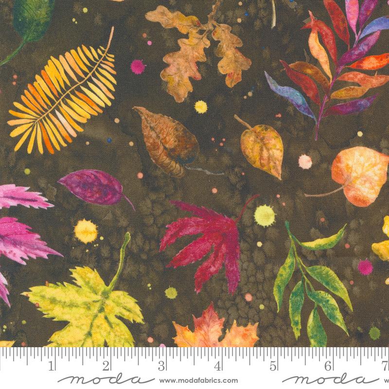 Floribunda Leaves - Soil - Quilt Fabric