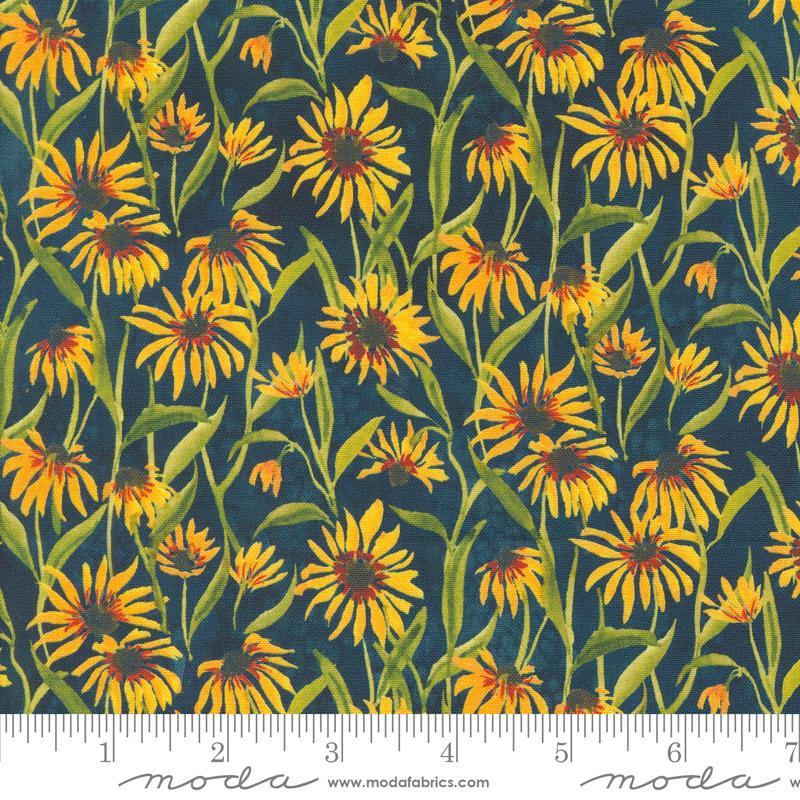 Floribunda Suzie Q - Midnight - Quilt Fabric