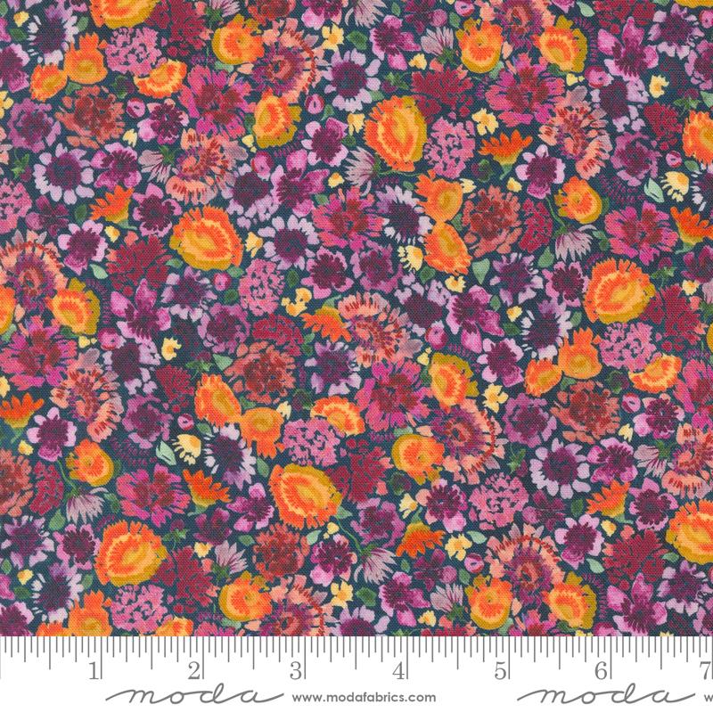 Floribunda Autumn - Midnight - Quilt Fabric