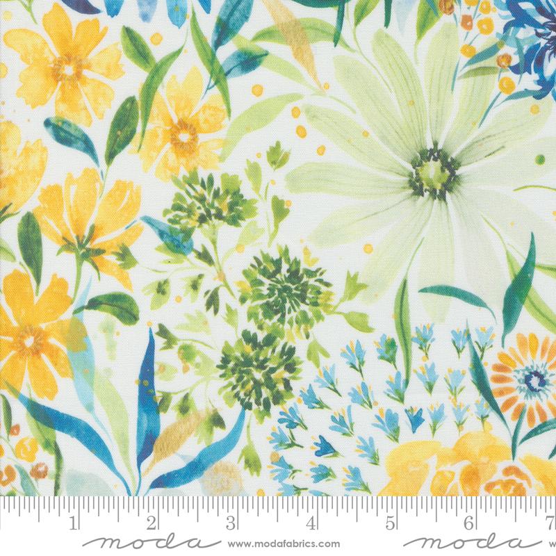 Sunshine And Blue Skies Cloud - Quilt Fabric