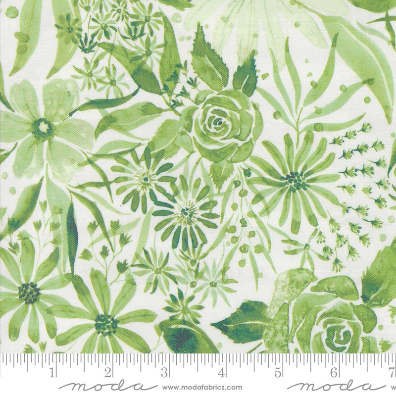 Sunshine And Blue Skies Grass - Quilt Fabric