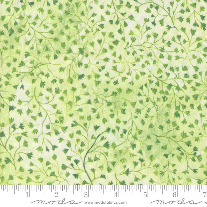 Sunshine And Blue Skies Spring Green - Quilt Fabric