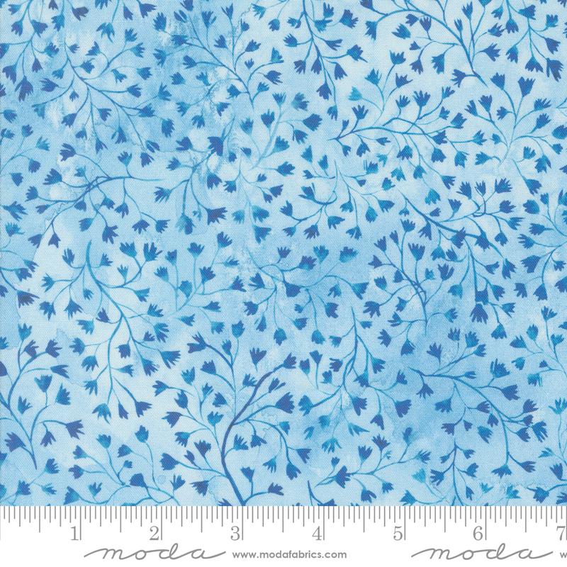 Sunshine And Blue Skies Sky Blue - Quilt Fabric