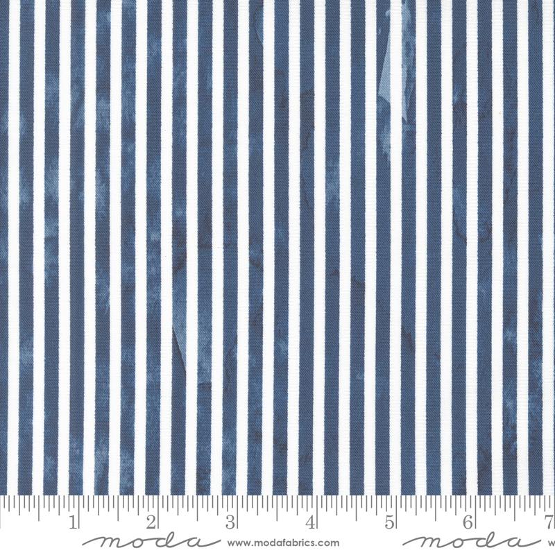 Sunshine And Blue Skies Indigo - Quilt Fabric