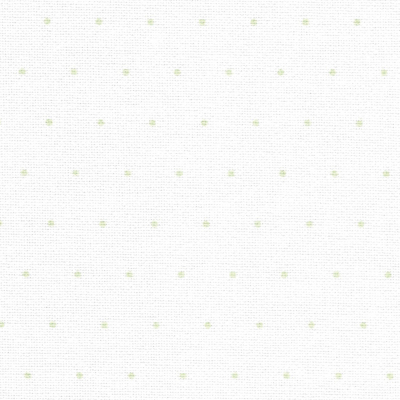 32 Count White with Green Petit Points Lugana Fabric 9x13