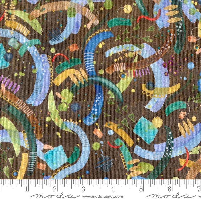 Wanderlust Swirls Earth - Quilt Fabric