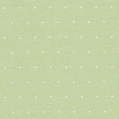 32 Count Green with White Petit Points Lugana Fabric 13x18