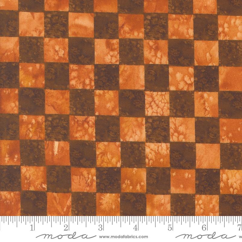 Wanderlust Checker Red Ochre - Quilt Fabric