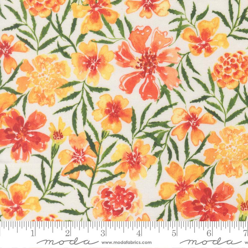 Soulstice Floral Coral - Quilt Fabric
