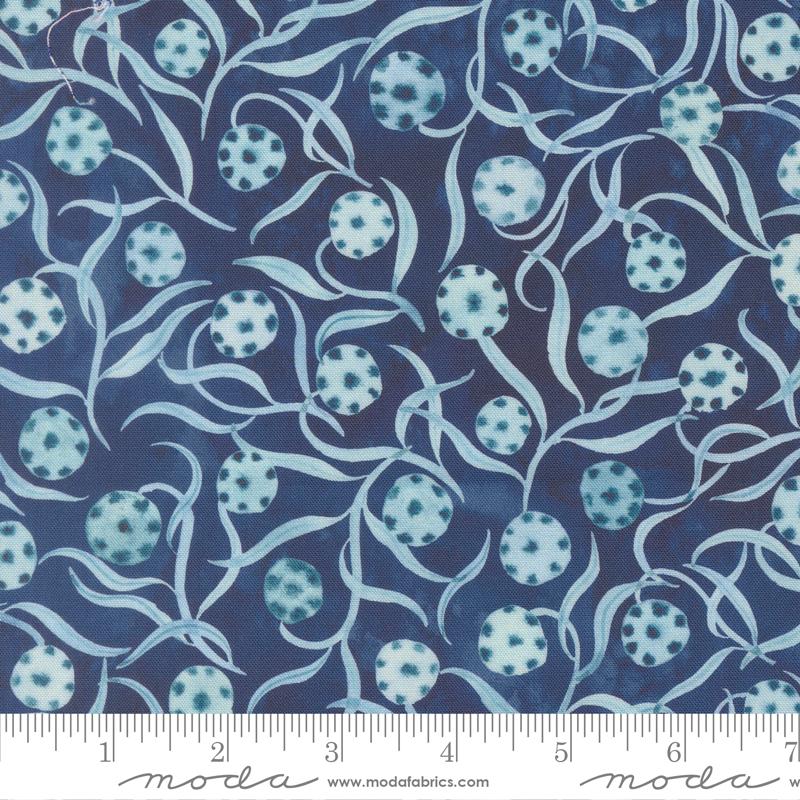 Soulstice Sprout Navy - Quilt Fabric