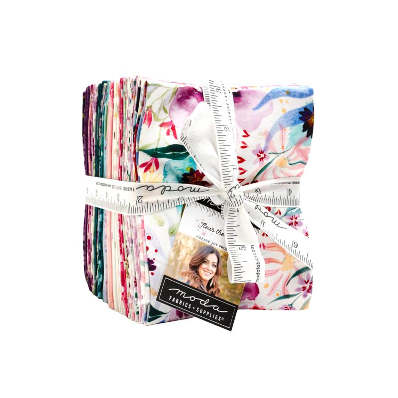Fleur The Love - Fat Quarter Bundle, zoomed in. Select this picture to zoom back out.