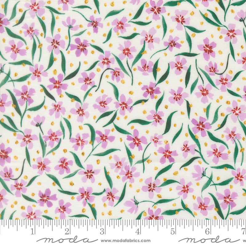 Fleur The Love Bloom Cloud - Quilt Fabric, zoomed in. Select this picture to zoom back out.