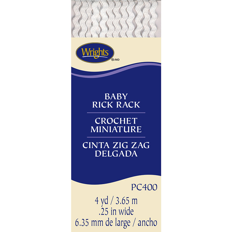Baby Rick Rack White