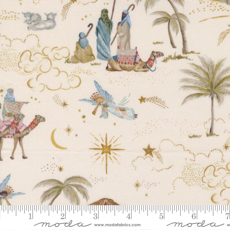 Silent Night Wise Men Lamb - Quilt Fabric