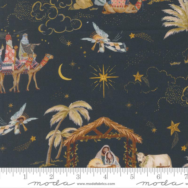 Silent Night Wise Men Holy Night - Quilt Fabric