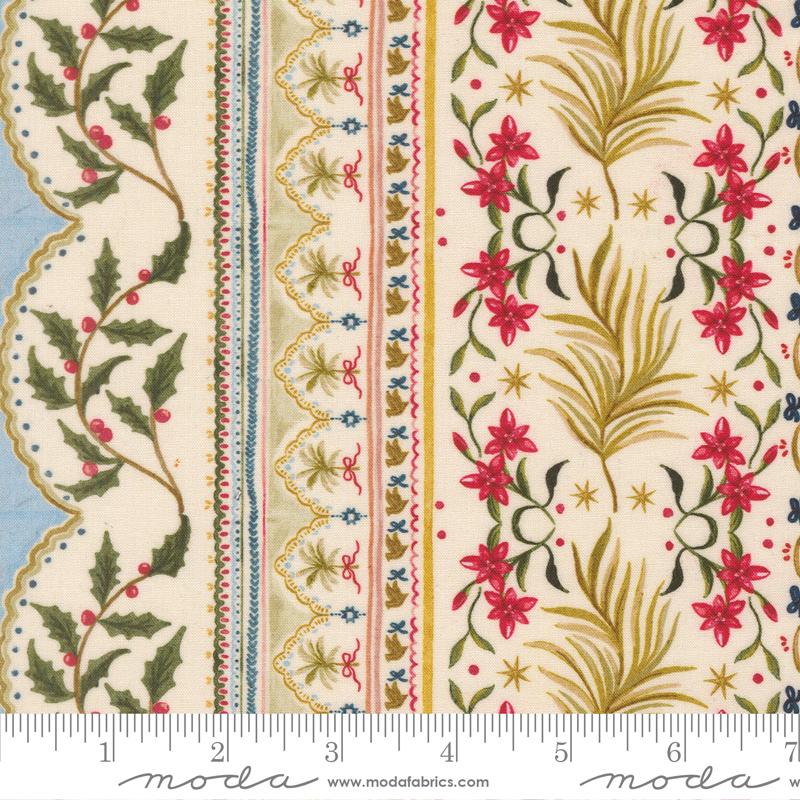 Silent Night Ornate Lamb - Quilt Fabric