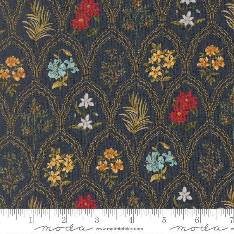 Silent Night Floral Holy Night - Quilt Fabric