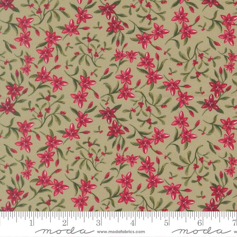 Silent Night Sprig Sage - Quilt Fabric