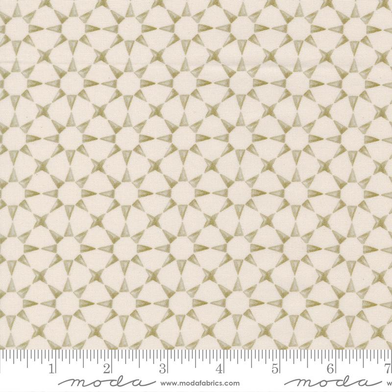 Silent Night Geometric Stars Lamb - Quilt Fabric