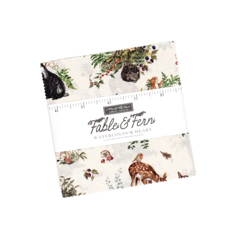 Fable and Fern - Charm Pack, zoomed in. Select this picture to zoom back out.