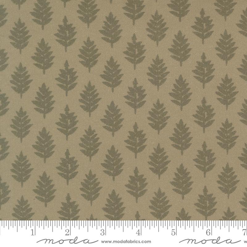 Fable and Fern Forest Sage - Quilt Fabric, zoomed in. Select this picture to zoom back out.