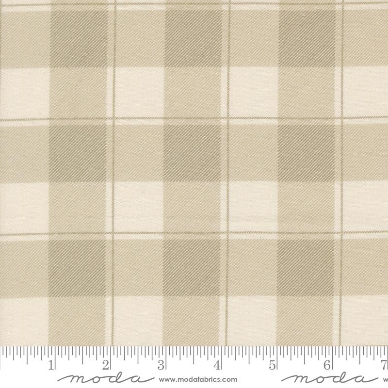 Fable and Fern Gingham Stone - Quilt Fabric, zoomed in. Select this picture to zoom back out.