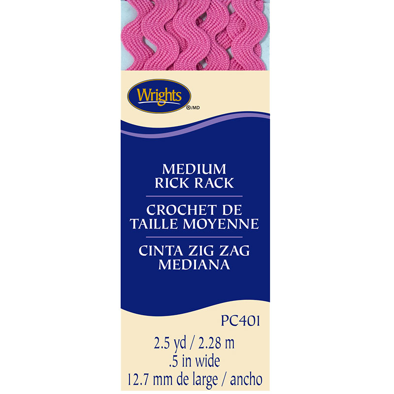 Medium Rick Rack Berry Sorbet Pink