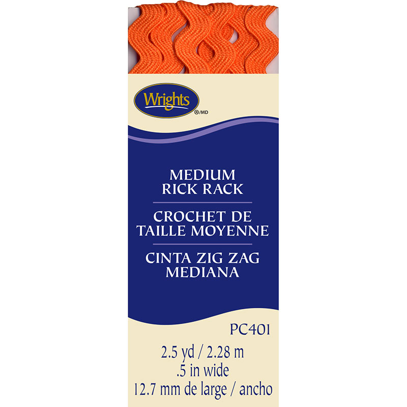 Medium Rick Rack Orange Peel