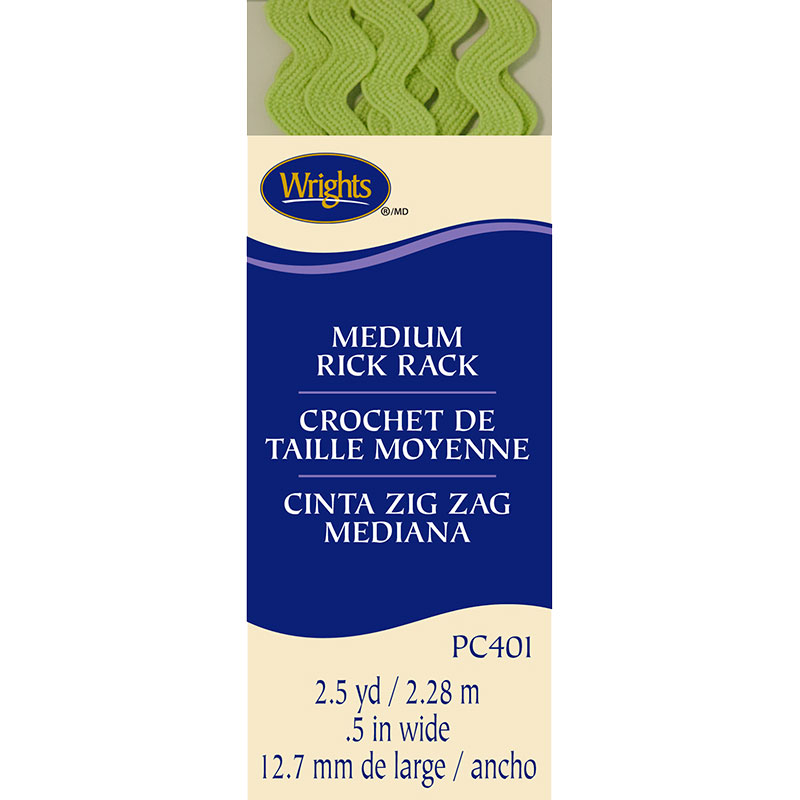 Medium Rick Rack Lime Green