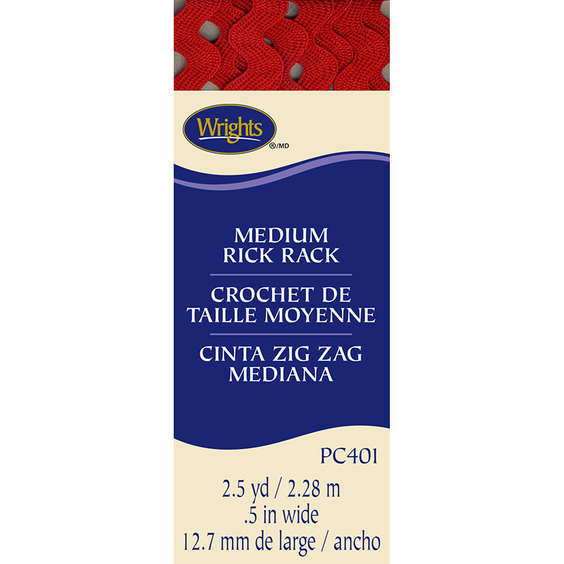 Medium Rick Rack Scarlet Red