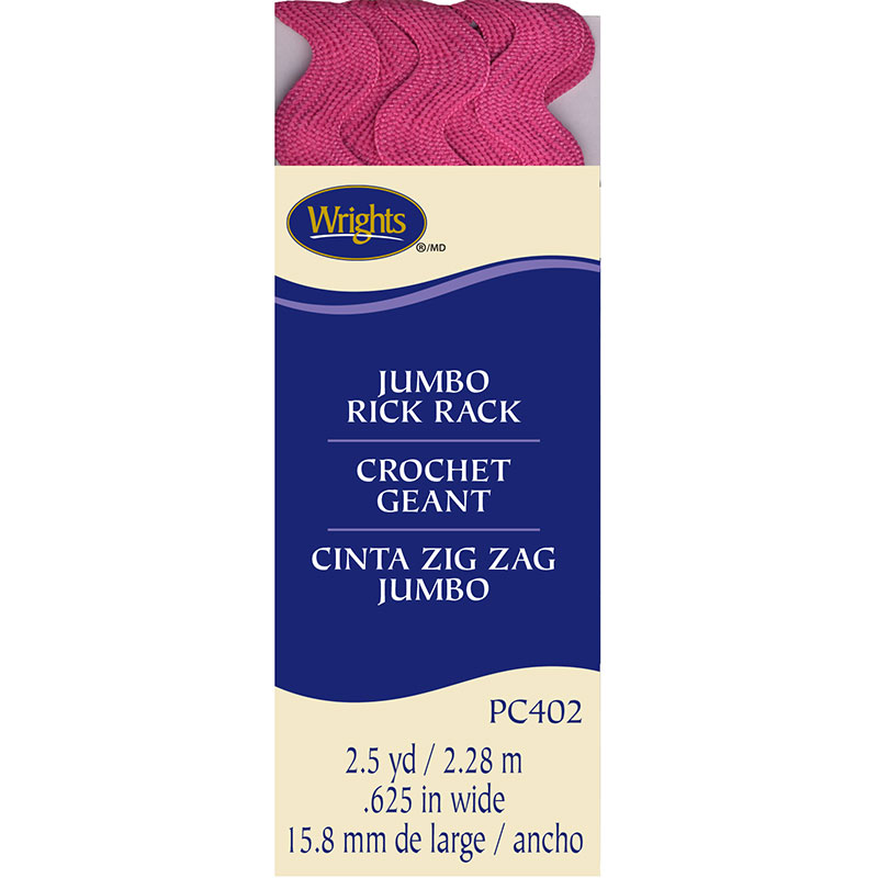 Jumbo Rick Rack Berry Sorbet Pink