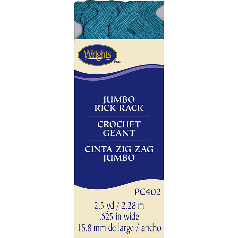Jumbo Rick Rack Mediterranean Blue